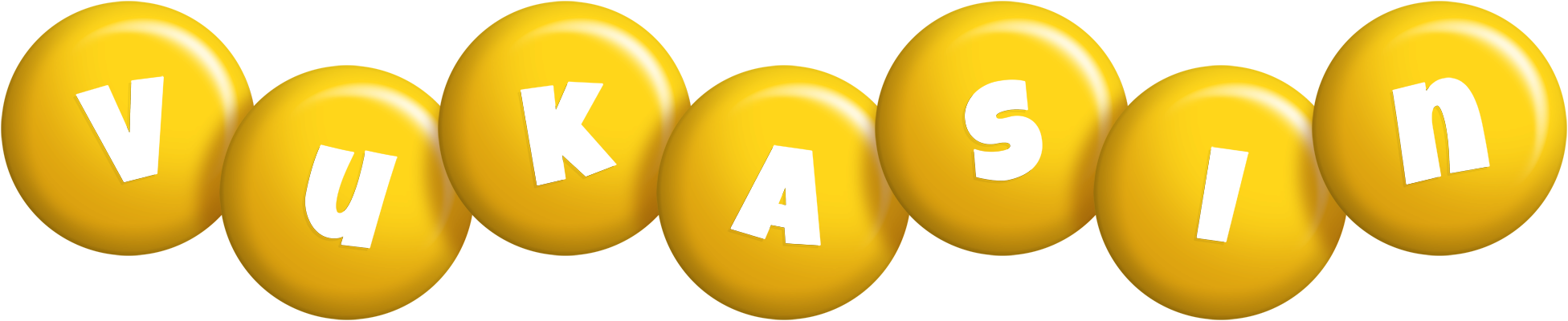 Vukasin candy-yellow logo