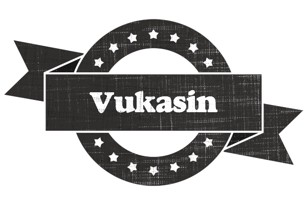 Vukasin grunge logo