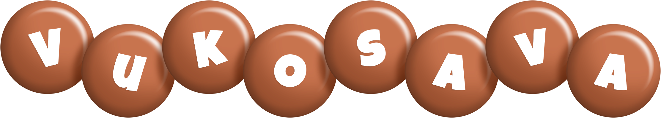 Vukosava candy-brown logo