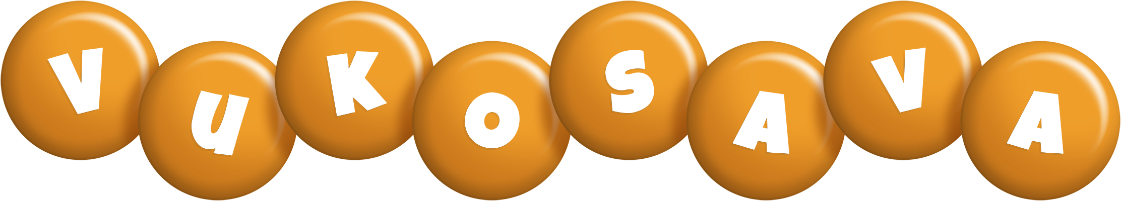 Vukosava candy-orange logo