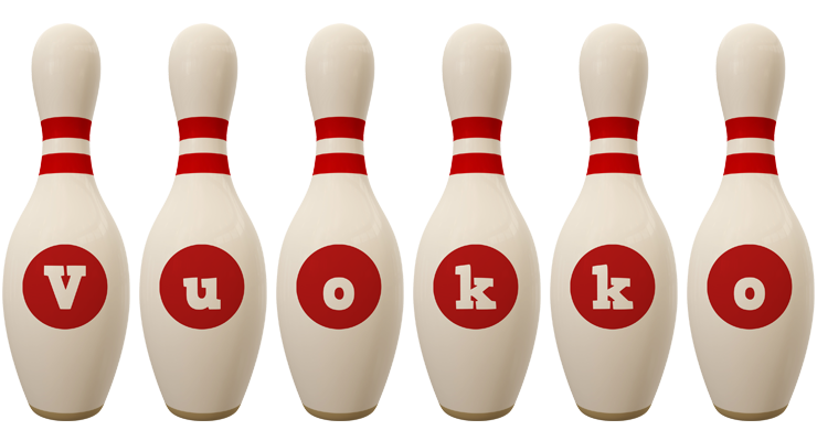 Vuokko bowling-pin logo