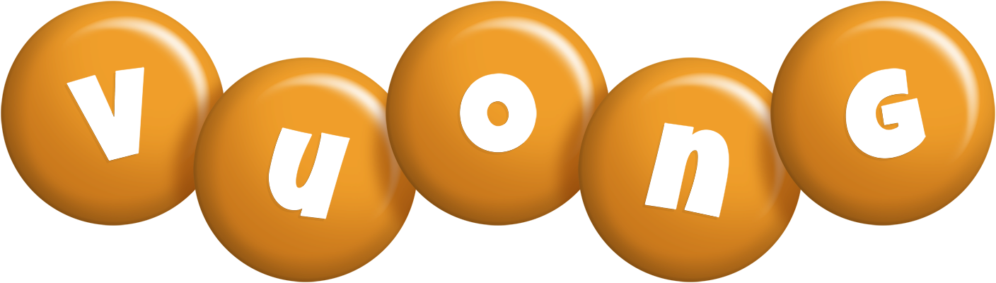 Vuong candy-orange logo