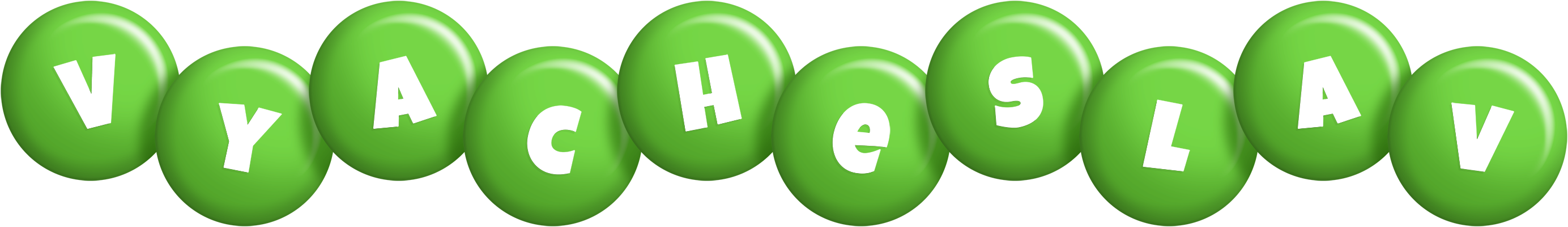 Vyacheslav candy-green logo