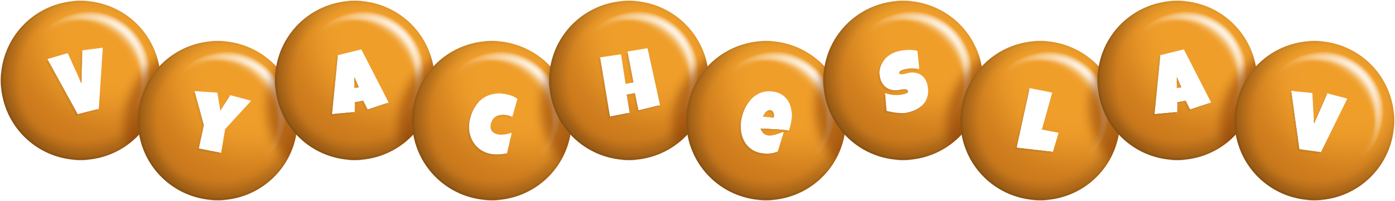 Vyacheslav candy-orange logo