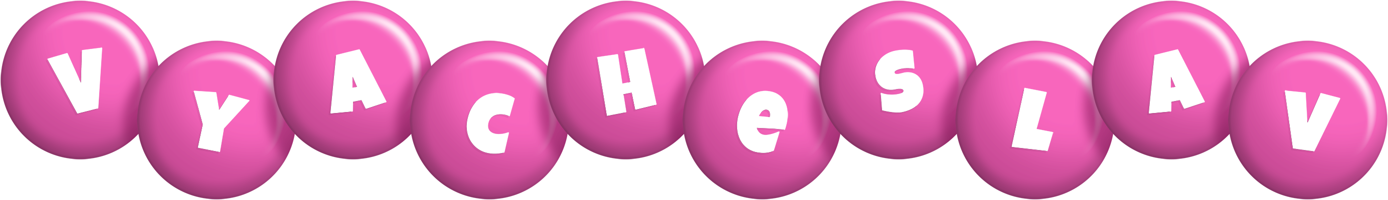 Vyacheslav candy-pink logo
