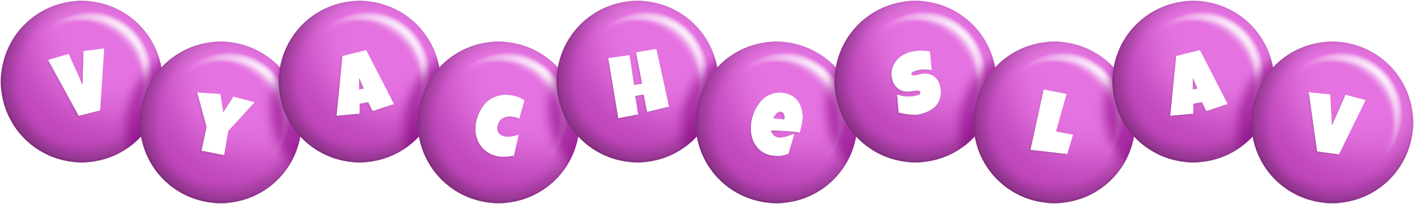 Vyacheslav candy-purple logo