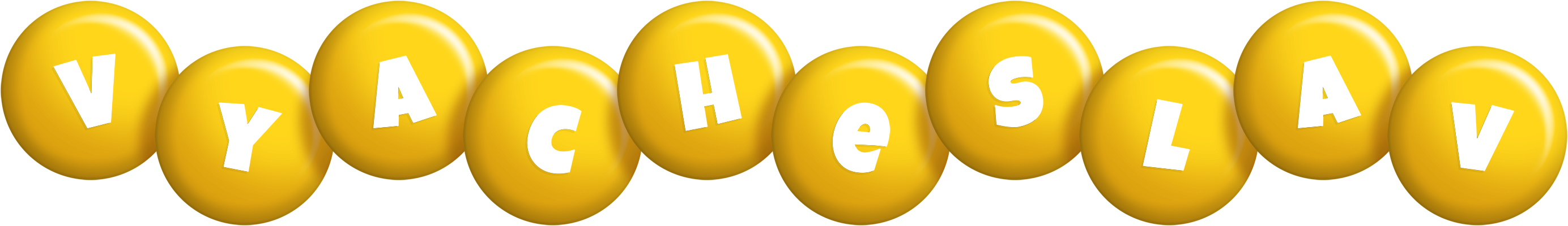 Vyacheslav candy-yellow logo