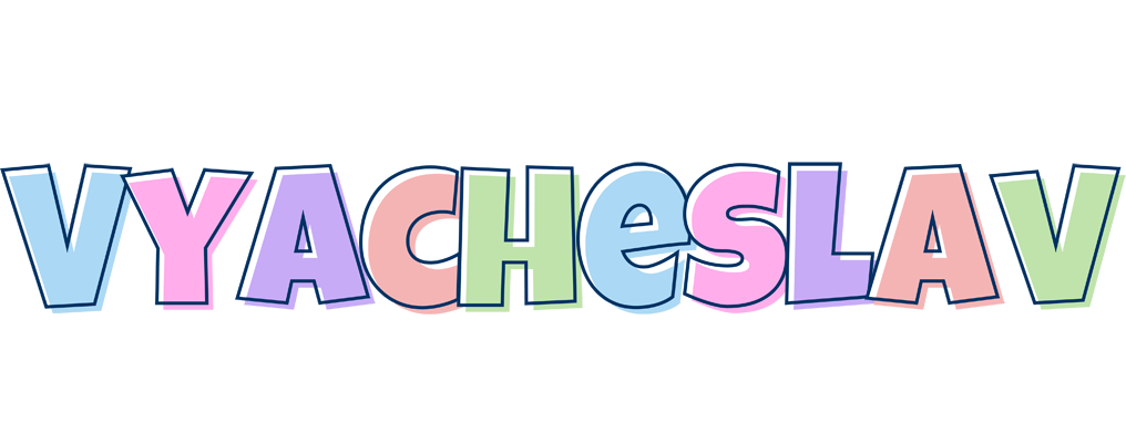 Vyacheslav pastel logo