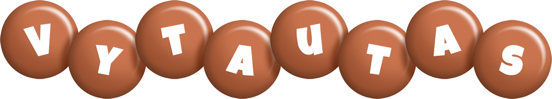 Vytautas candy-brown logo