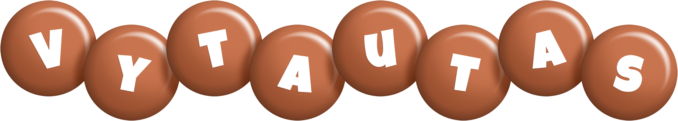Vytautas candy-brown logo