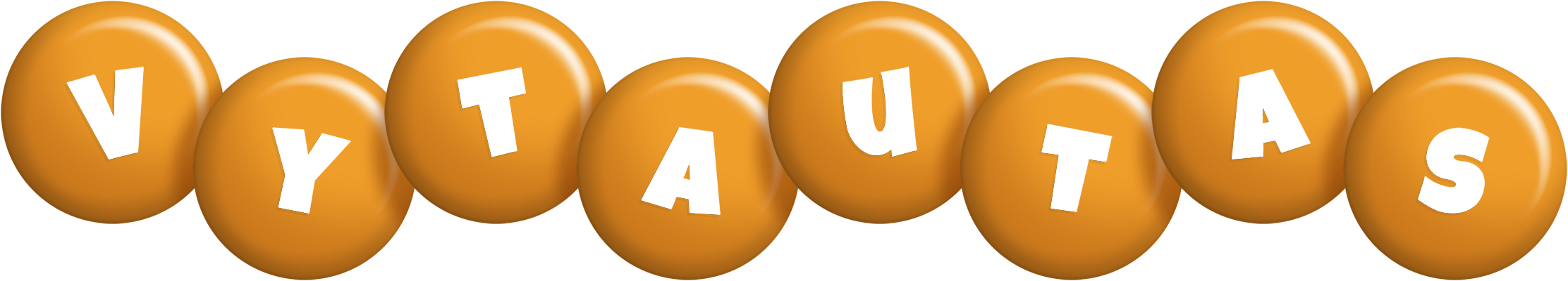 Vytautas candy-orange logo