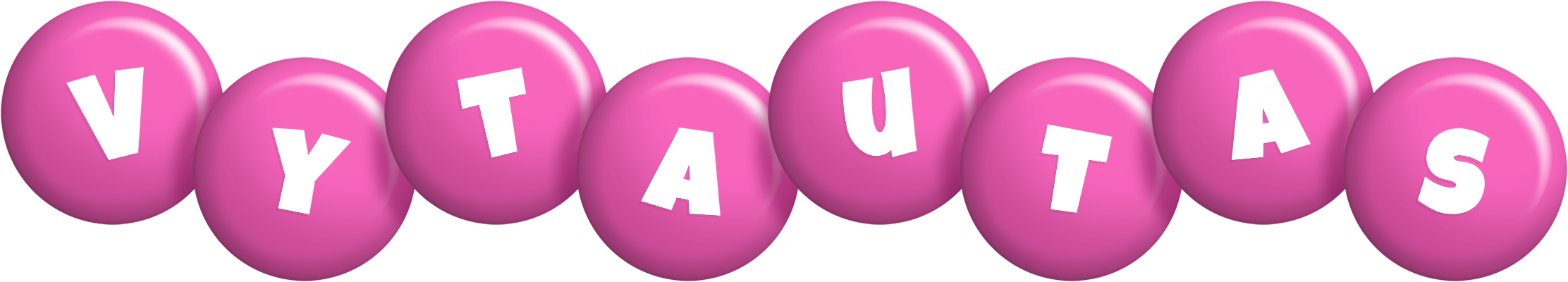 Vytautas candy-pink logo