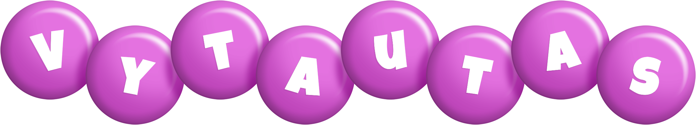 Vytautas candy-purple logo