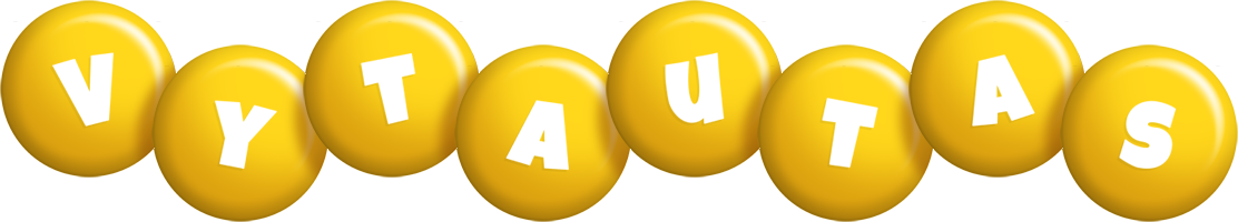 Vytautas candy-yellow logo