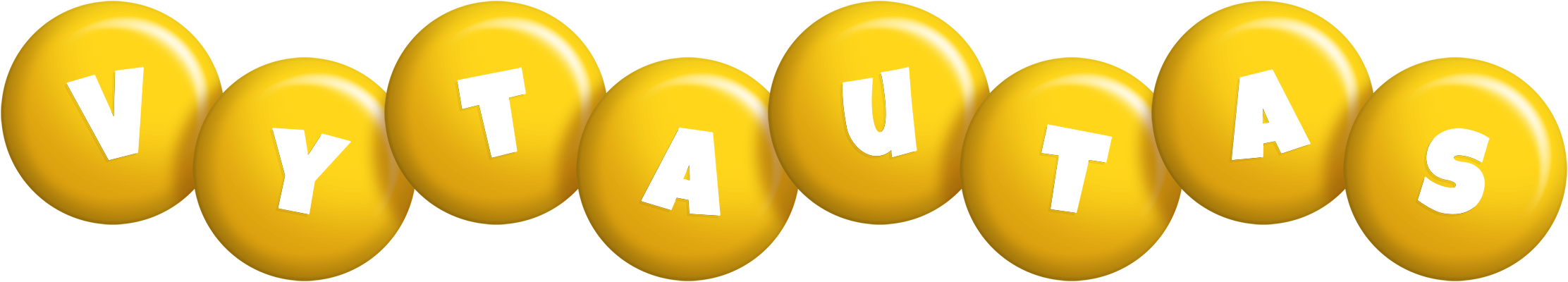 Vytautas candy-yellow logo