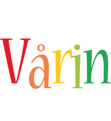 Vårin birthday logo