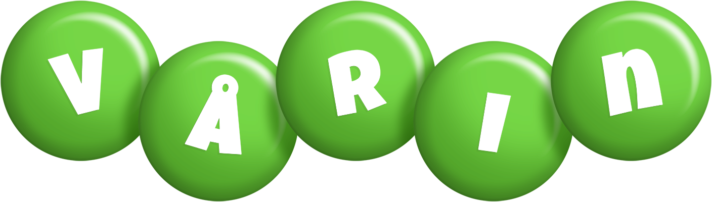 Vårin candy-green logo