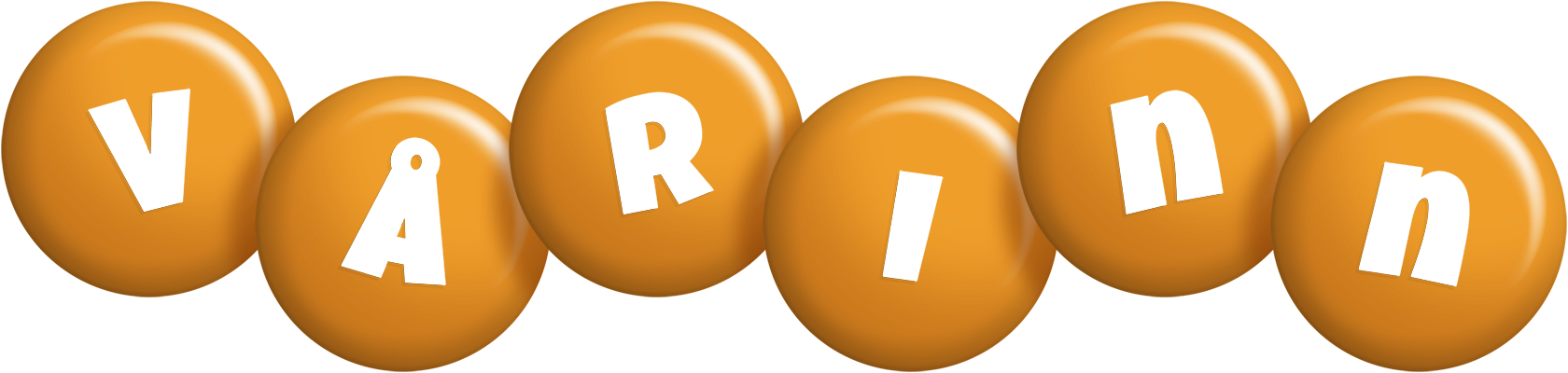 Vårinn candy-orange logo