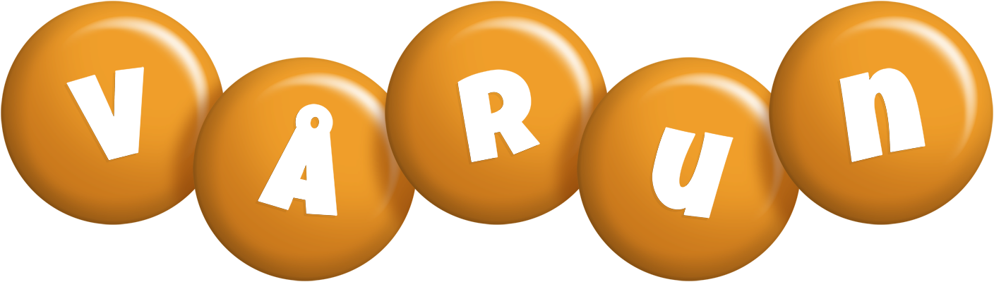 Vårun candy-orange logo