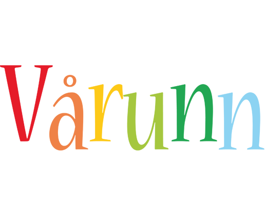 Vårunn birthday logo