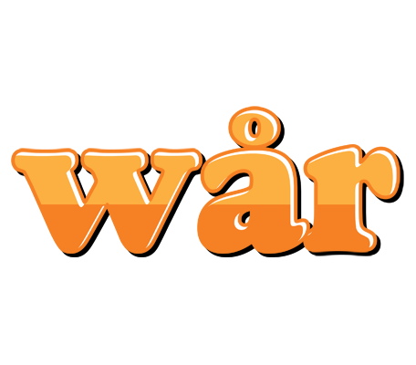 Wår orange logo