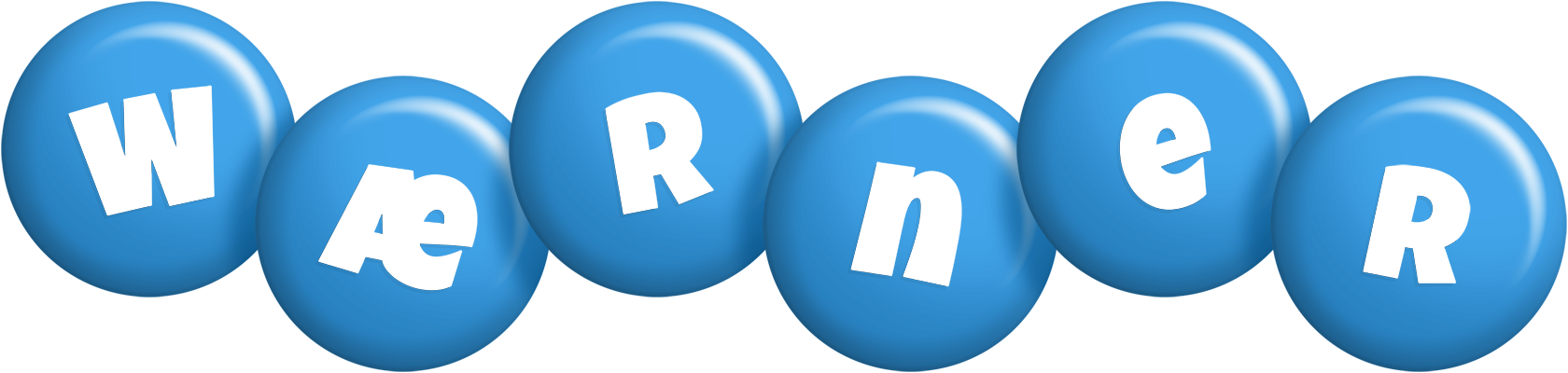 Wærner candy-blue logo