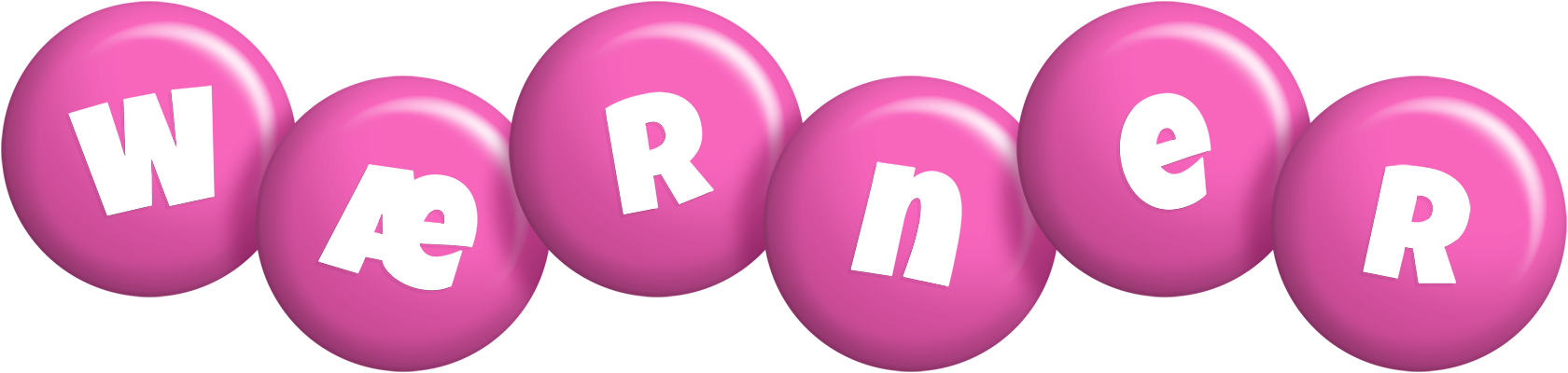 Wærner candy-pink logo