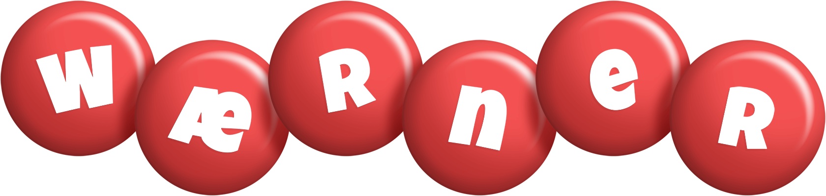 Wærner candy-red logo