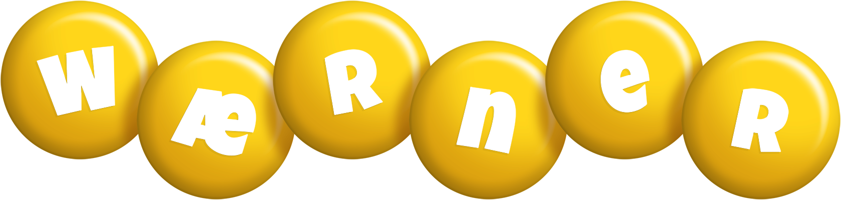 Wærner candy-yellow logo
