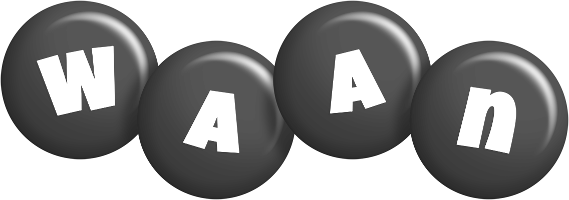 Waan candy-black logo