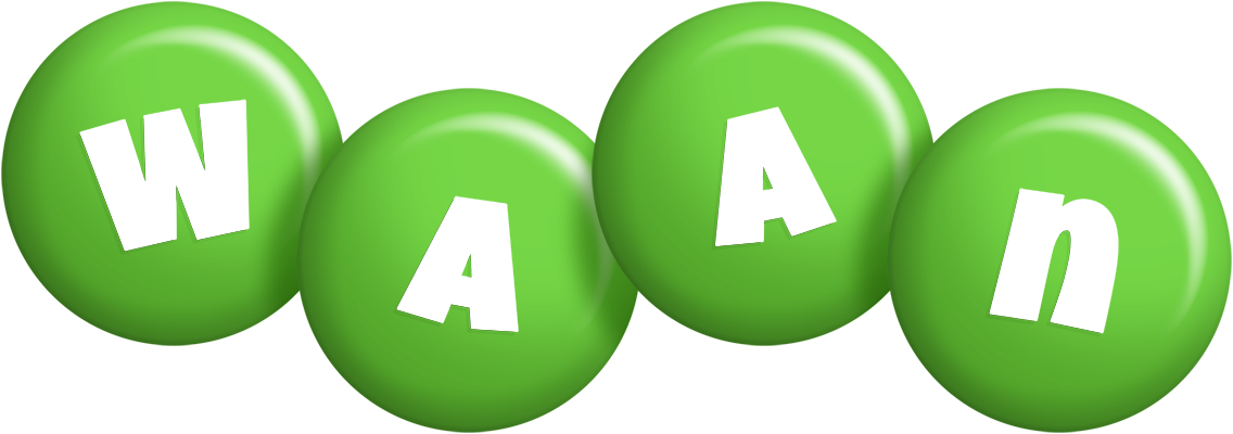 Waan candy-green logo