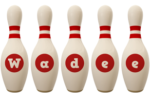 Wadee bowling-pin logo