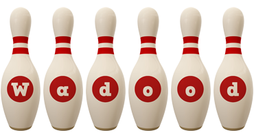 Wadood bowling-pin logo