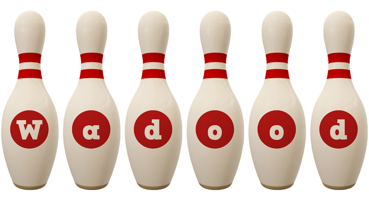 Wadood bowling-pin logo