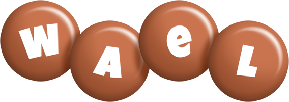 Wael candy-brown logo