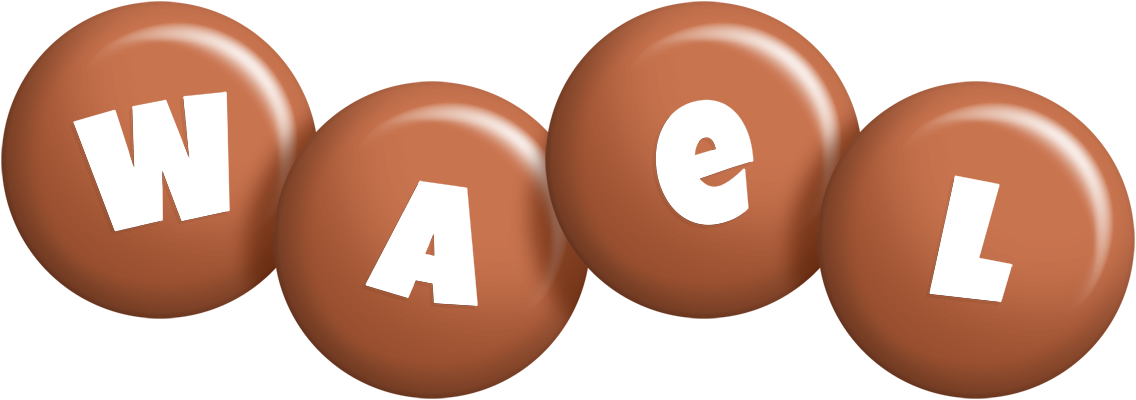 Wael candy-brown logo