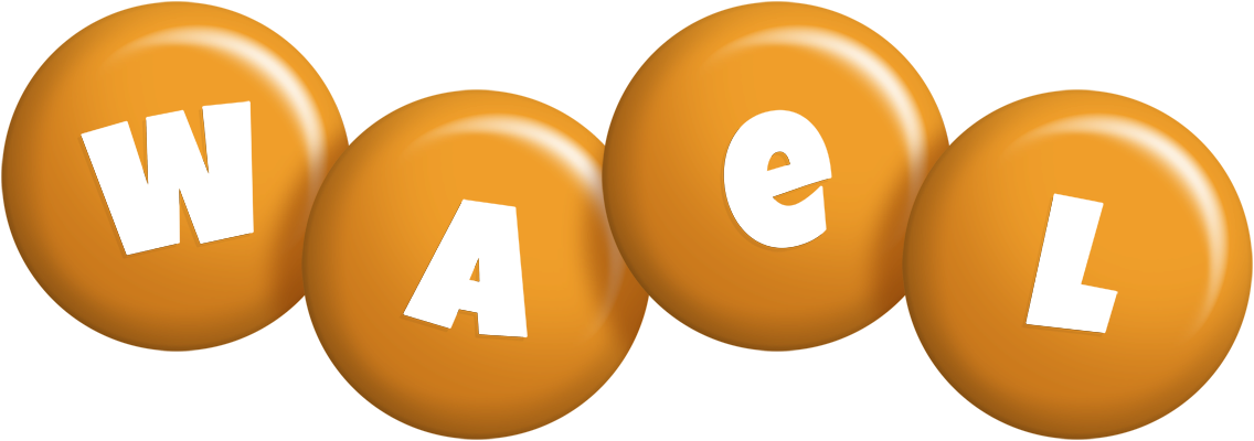 Wael candy-orange logo