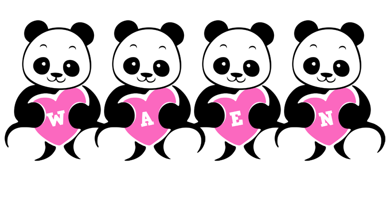 Waen love-panda logo