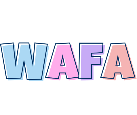 Wafa pastel logo