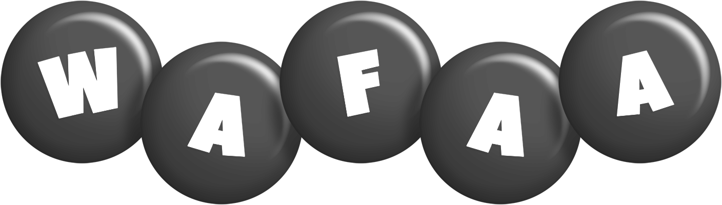 Wafaa candy-black logo