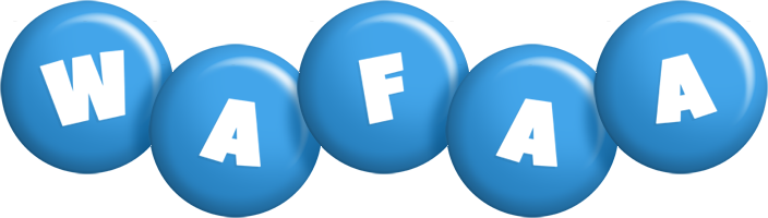Wafaa candy-blue logo