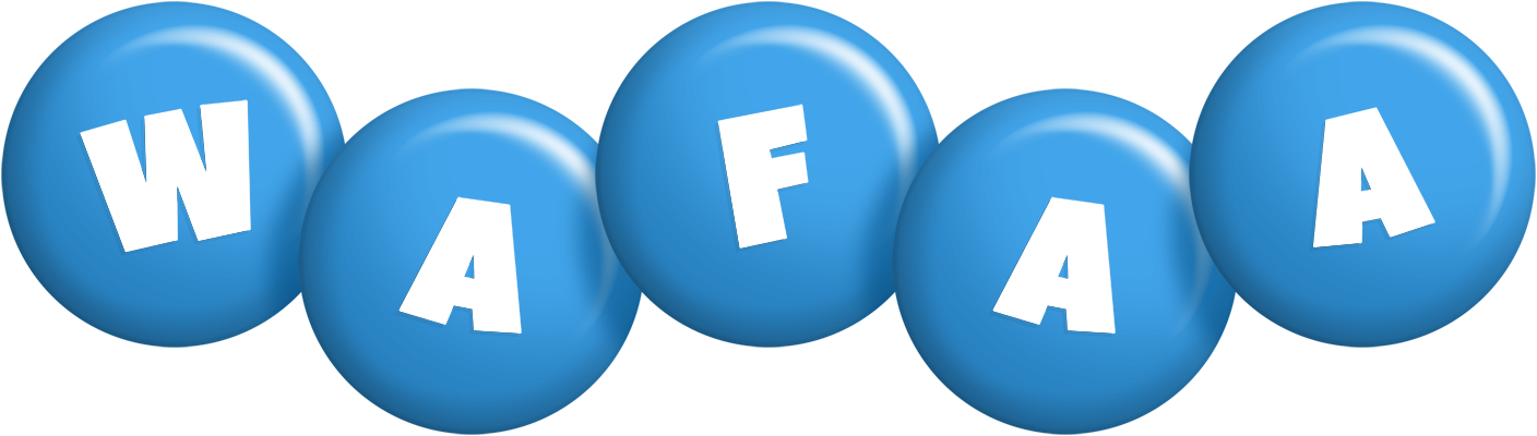 Wafaa candy-blue logo