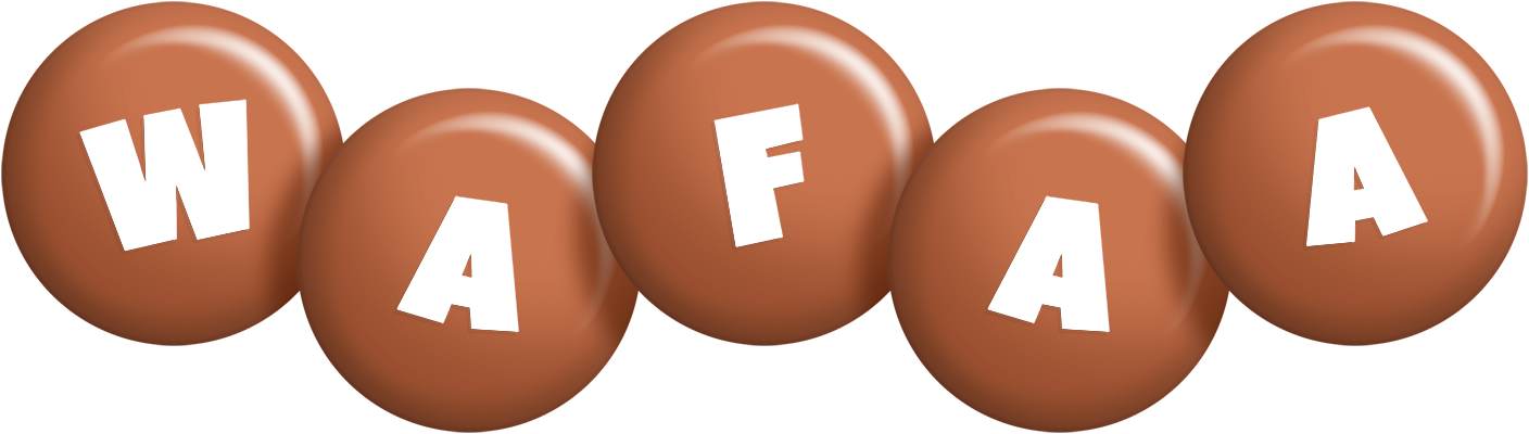 Wafaa candy-brown logo