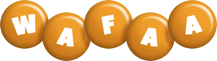 Wafaa candy-orange logo