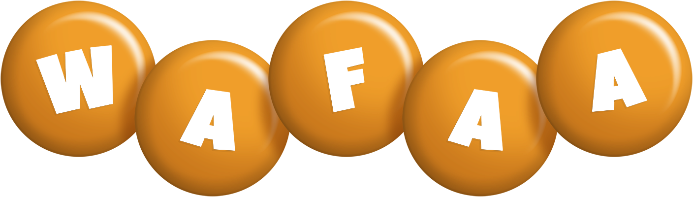 Wafaa candy-orange logo