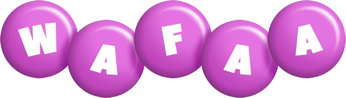 Wafaa candy-purple logo
