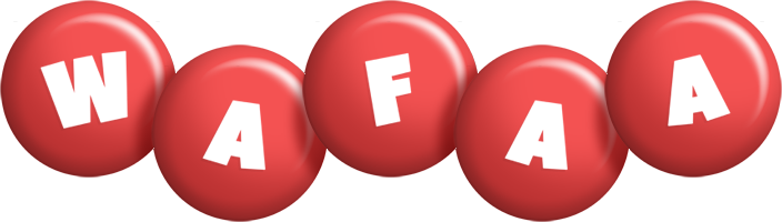 Wafaa candy-red logo