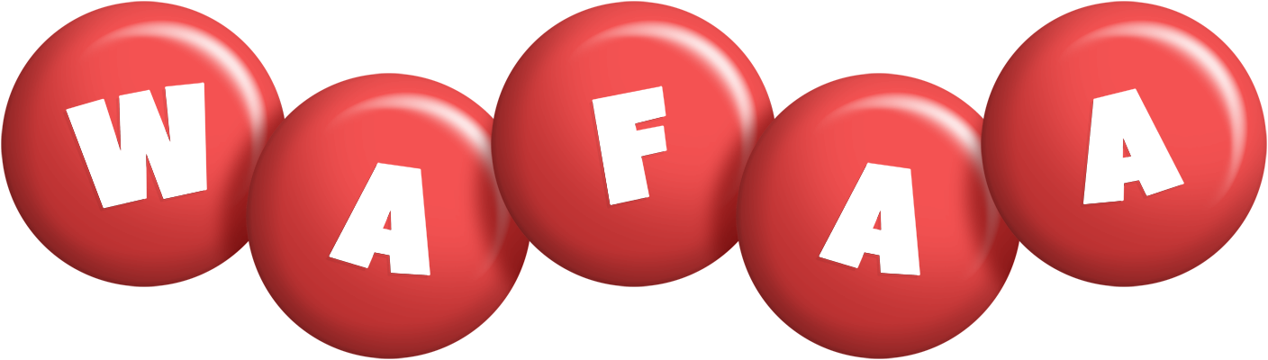 Wafaa candy-red logo