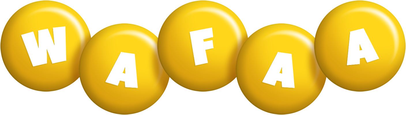 Wafaa candy-yellow logo