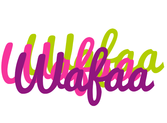 Wafaa flowers logo